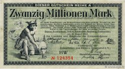20 Millions Marks ALLEMAGNE  1923 P.-