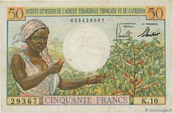 50 Francs AFRIQUE ÉQUATORIALE FRANÇAISE  1957 P.31 F+