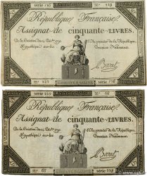 50 Livres Faux FRANCE 1792 Ass.39f.07 TTB