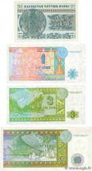 20 Tyin et 1, 3, 10 Tengé Lot KAZAKHSTAN 1993 P.05, P.07a, P.08a et P.10a NEUF