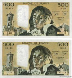 500 Francs PASCAL Lot FRANCE  1985 F.71.32