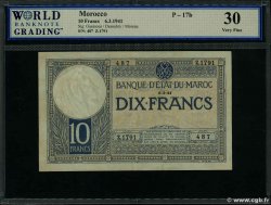 10 Francs MAROC  1941 P.17b