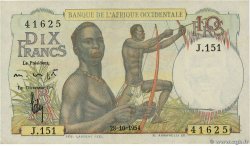 10 Francs AFRIQUE OCCIDENTALE FRANÇAISE (1895-1958) 1954 P.37