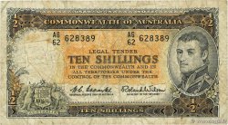 10 Shillings AUSTRALIA  1961 P.33 VG