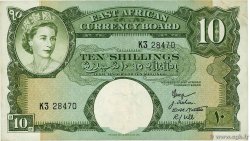 10 Shillings EAST AFRICA (BRITISH)  1958 P.38 VF+