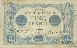 5 Francs BLEU FRANCE  1916 F.02.45 TB
