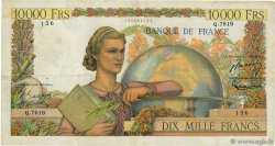 10000 Francs GÉNIE FRANÇAIS FRANCE 1954 F.50.72 TB