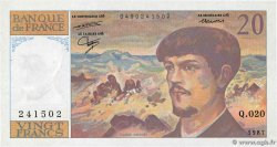 20 Francs DEBUSSY FRANCE 1987 F.66.08 pr.NEUF
