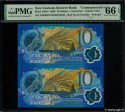 10 Dollars Planche NOUVELLE-ZÉLANDE  2000 P.190b