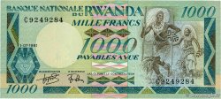 1000 Francs RWANDA 1981 P.17a SUP+
