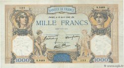 1000 Francs CÉRÈS ET MERCURE type modifié FRANCE 1940 F.38.46 TB+