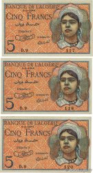 5 Francs Lot ALGÉRIE  1944 P.094a