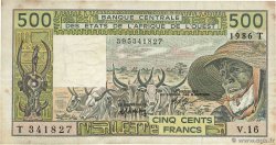500 Francs ÉTATS DE L AFRIQUE DE L OUEST  1986 P.806Ti