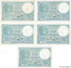 10 Francs MINERVE modifié Lot FRANCE  1940 F.07.24