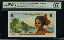 10 Francs FRENCH ANTILLES  1964 P.08b
