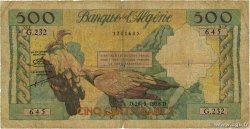 500 Francs ALGÉRIE 1958 P.117 pr.B