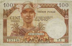 100 Francs TRÉSOR PUBLIC FRANCE  1955 VF.34.01