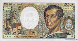 200 Francs MONTESQUIEU alphabet 101 FRANCE 1992 F.70bis.01 pr.NEUF