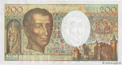 200 Francs MONTESQUIEU alphabet 101 FRANCIA 1992 F.70bis.01 SC+