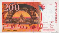 200 Francs EIFFEL FRANCE 1997 F.75.04b SPL