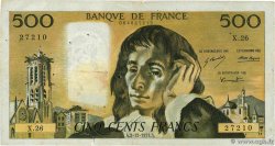 500 Francs PASCAL FRANCE  1971 F.71.07 pr.TB