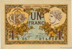 1 Franc FRANCE regionalism and miscellaneous Paris 1920 JP.097.36
