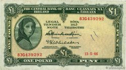 1 Pound IRELAND REPUBLIC  1966 P.064a