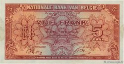 5 Francs - 1 Belga BELGIQUE 1943 P.121 SUP