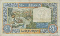 20 Francs TRAVAIL ET SCIENCE FRANCE 1941 F.12.20 TB