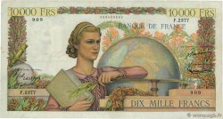 10000 Francs GÉNIE FRANÇAIS FRANCE  1952 F.50.57 VF-