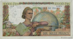 10000 Francs GÉNIE FRANÇAIS FRANCIA  1952 F.50.60 MB
