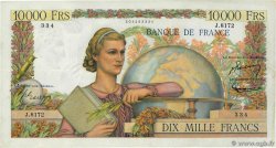 10000 Francs GÉNIE FRANÇAIS FRANCE  1955 F.50.73 VF+