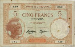 5 Francs NOUVELLE CALÉDONIE  1940 P.36b