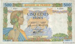 500 Francs LA PAIX FRANCE  1941 F.32.14
