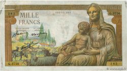 1000 Francs DÉESSE DÉMÉTER FRANKREICH  1943 F.40.18 S