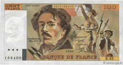 100 Francs DELACROIX modifié FRANCE  1984 F.69.08a AU