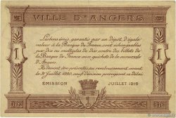 1 Franc FRANCE regionalism and miscellaneous Angers  1915 JP.008.06 VF+