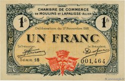 1 Franc FRANCE regionalismo e varie Moulins et Lapalisse 1921 JP.086.24 AU