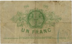 1 Franc FRANCE regionalismo y varios Albi - Castres - Mazamet 1914 JP.005.05 RC+
