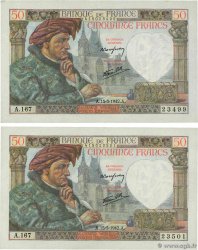 50 Francs JACQUES CŒUR Lot FRANCE  1942 F.19.20