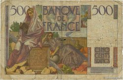 500 Francs CHATEAUBRIAND FRANCE  1952 F.34.10 G