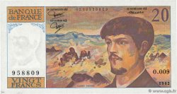 20 Francs DEBUSSY FRANCE 1982 F.66.03 pr.NEUF