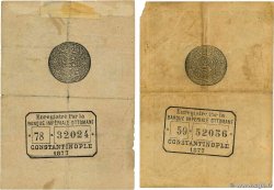 5 Kurush TURQUIE Constantinople 1877 P.047b et P.047c TB