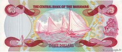 3 Dollars BAHAMAS  1974 P.44 UNC