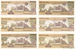 5000 Pesos Lot MEXIQUE  1987 P.088 TTB+