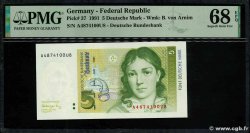 5 Deutsche Mark GERMAN FEDERAL REPUBLIC  1991 P.37