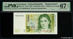 5 Deutsche Mark Remplacement ALLEMAGNE FÉDÉRALE  1991 P.37r