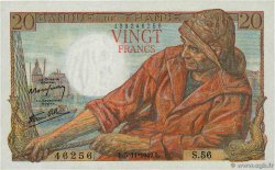 20 Francs PÊCHEUR FRANKREICH  1942 F.13.04 fST+