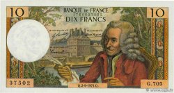 10 Francs VOLTAIRE FRANCE  1971 F.62.51 UNC-