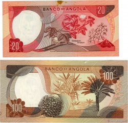 20 et 100 Escudos Lot ANGOLA 1972 P.099 SPL